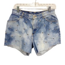 Vintage Faded Glory Womens Distressed Studded Cut Off Shorts