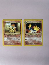Pokemon TCG Neo Genesis 1st Edition Cyndaquil Card 57/111 Quilava 45/111 NM