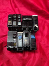 Lot of 15 Amp Circuit Breakers – Mixed Brands – Single & Double Pole – 120/240V