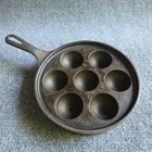 Griswold Cast Iron Skillet Abelskiver 962 A Danish Pancake Cake Pan #32