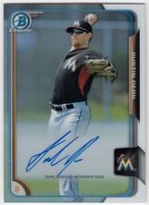 2015 Bowman Chrome Prospect Auto Refractor AUSTIN DEAN BCAP-AD 499 Miami Marlins