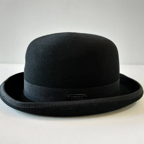 Wool Fedora Hats for Men Felt Church Bowler Derby Hat Medium - Picture 7 of 8