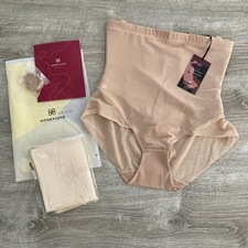 Honeylove Super Power Brief Size L Beige Shaping High Waisted Compression NWT