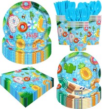 140PCS Summer Pool Party Decorations Set Swimming Beach Ball Themed Birthday, Tr