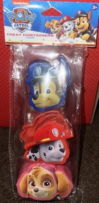 Paw Patrol 3 PACK TREAT CONTAINERS Egg Hunt Marshall Skye Chase