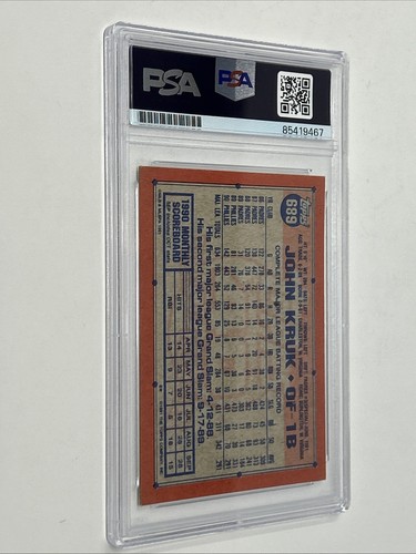 Signed Autographed 1991 TOPPS DESERT SHIELD #689 JOHN KRUK PSA DNA Authentic - Picture 3 of 3