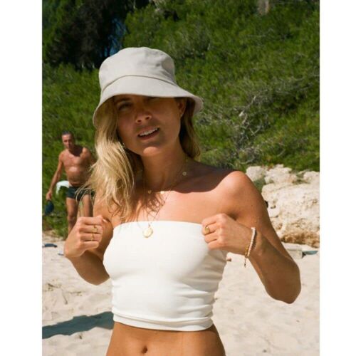 Solid Color Bucket Hat for Women Men Reversible Cotton Summer Sun Beach Fishi... - Picture 6 of 7