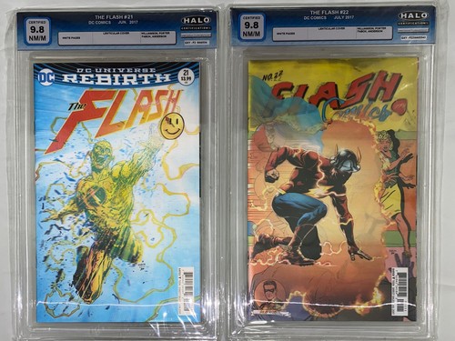 Batman & The flash THE BUTTON (4xComics) !!GRADED 9.8!! LENTICULAR COVERS - Picture 3 of 7