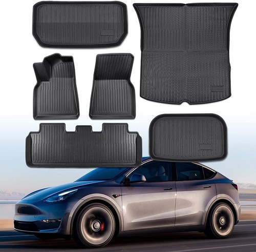 ZIMABLUE Floor Mats Compatible with Tesla Model Y 2023 2022 2021 2020,Model Y