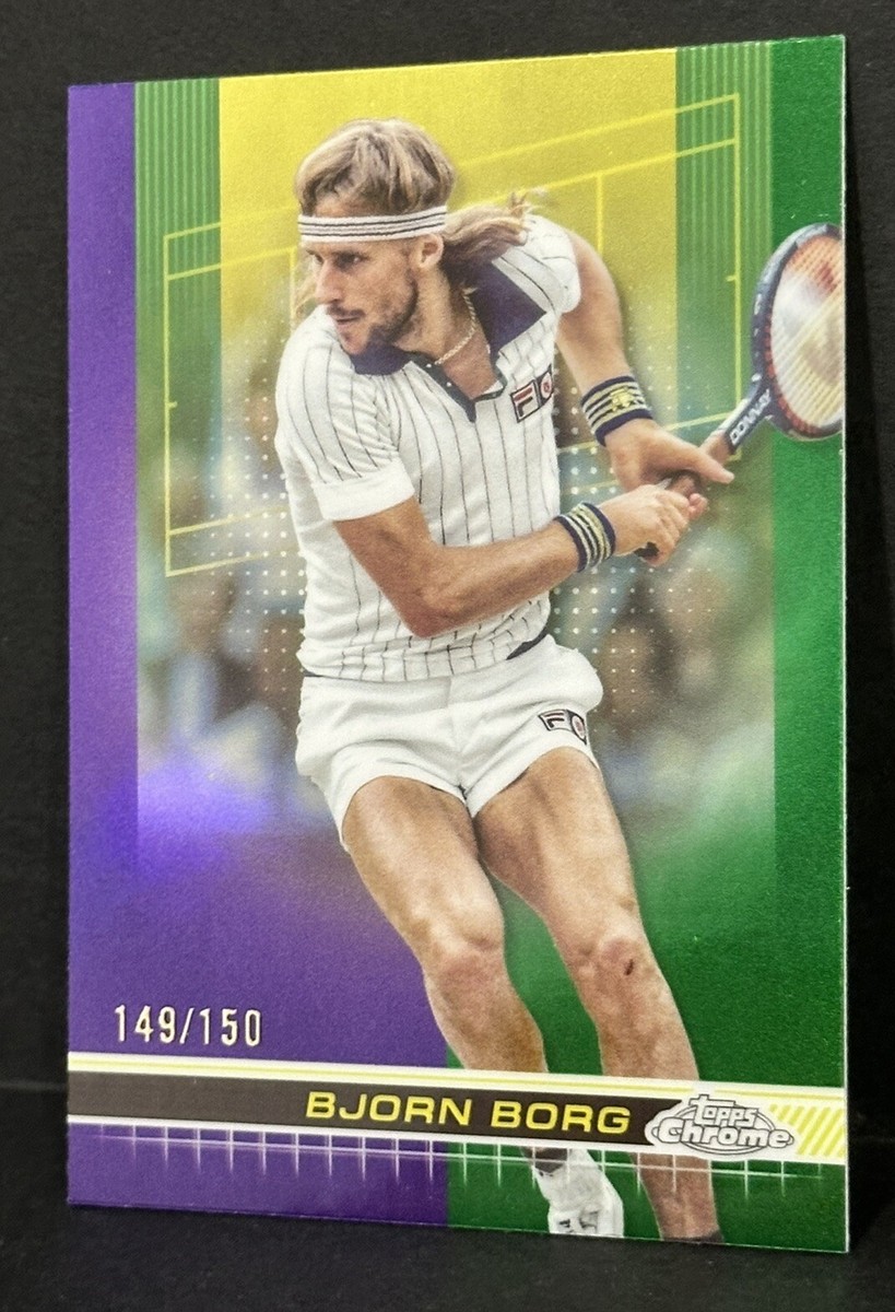 2024 Topps Chrome Tennis Bjorn Borg Purple/Green Refractor /150 | eBay