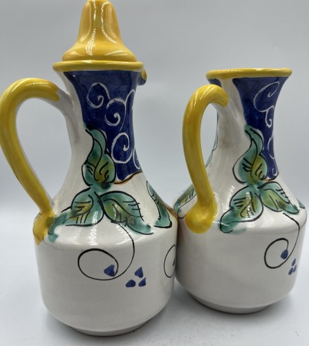 Italienische Öl- und Essigflaschen mit bemalten Zitronen - Olio und Aceto Cruet - Bild 4 von 10