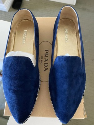 prada suede flats