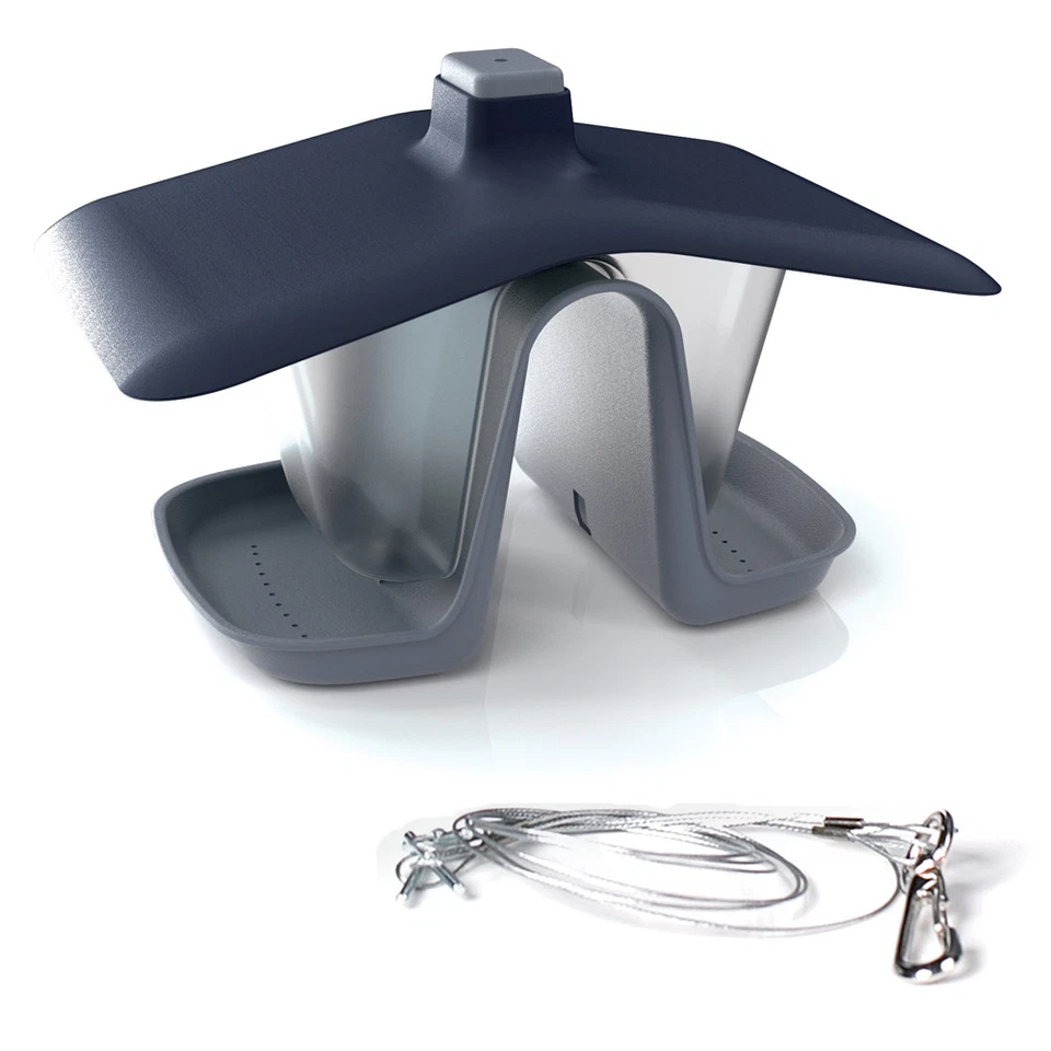 Vogelfutterstation Vogelfutterhaus aus Kunststoff mit Silo Hängen Rund - Bild 3 von 4