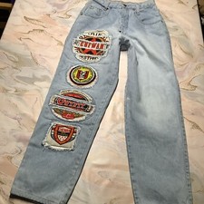 Chewan, 80er Jahre Jeans, Gr. XS / S, 70 cm Innenbeinlänge