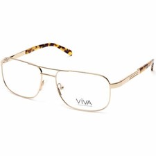 VIVA VV4030 032 montatura per occhiali da vista aviatore metallo oro 57-17-145 4030 RX AB