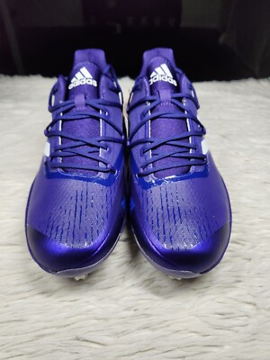 Adidas Adizero Afterburner Metal Baseball Cleats All Purple White