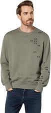 Emporio Armani Men's Falling Velour Logo Sweatshirt, M