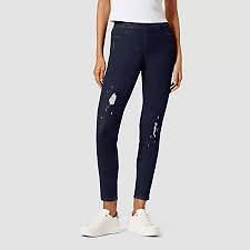 Hue Distressed Denim Legging U23380