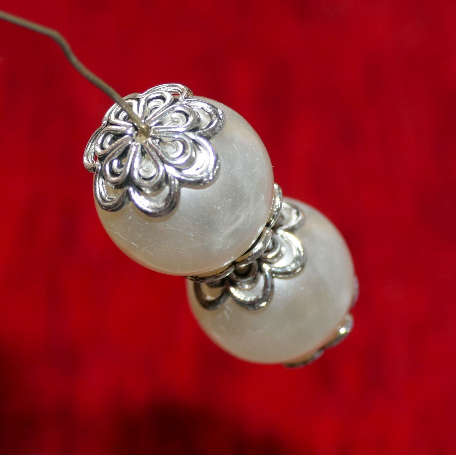 10x Large Flower Bead End Caps 14mm Jewelry Spacer Metal Beading