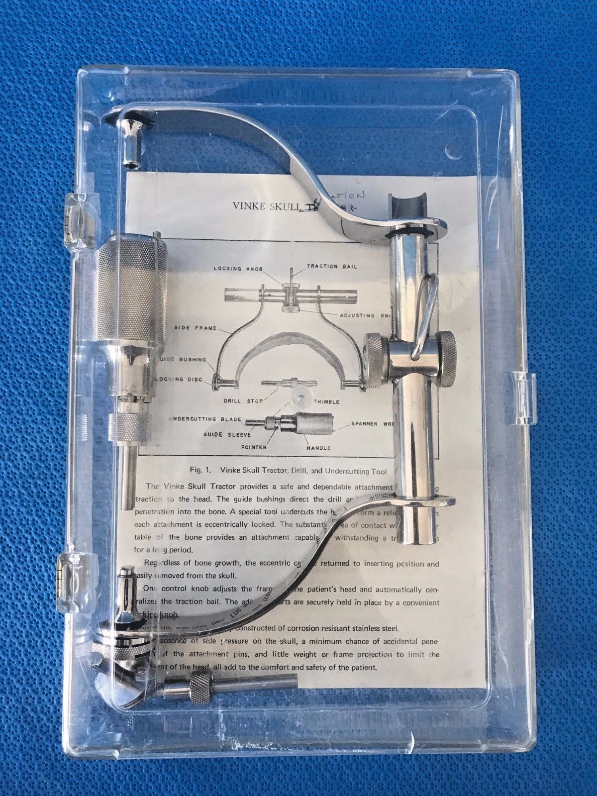 Zimmer 365, Vinke Skull Traction Set w/ Case, Orthopedic, Neuro