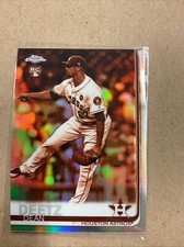 2019 Topps Chrome Houston Astros Rookie Dean Deetz Sepia Refractor Card