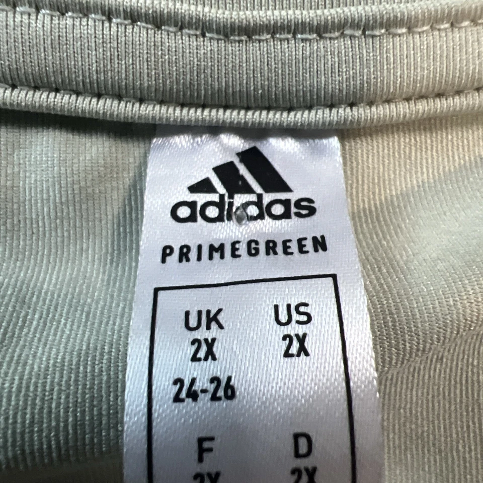 Camiseta Adidas masculina 2XL verde estampa animal AEROREADY PRIMEGREEN zebra exótica - Imagem 3 de 4