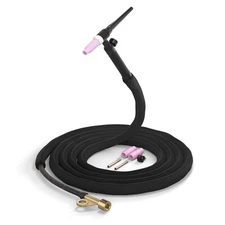 YESWELDER WP-17FV TIG Torch w/Gas Valve & 12ft Cable - Air Cooled