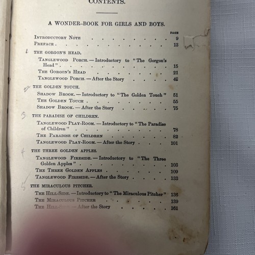 A Wonder- Book For Girls and Boys By Nathaniel Hawthrone HC Book 1883 Fragile - Picture 10 of 14