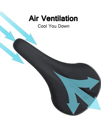 FIFTY-FIFTY Mountain Bike Seat - Memory Foam Comfort Saddle Waterproof