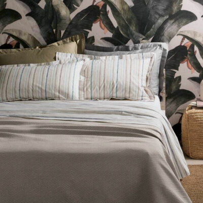 Completo lenzuola Sideman di Zucchi in percalle Matrimoniale Z334