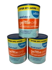 3X Good Start Dr Brown's Gentle Pro Baby Formula Powder 0-12 Mo. LARGE CANS 32oz