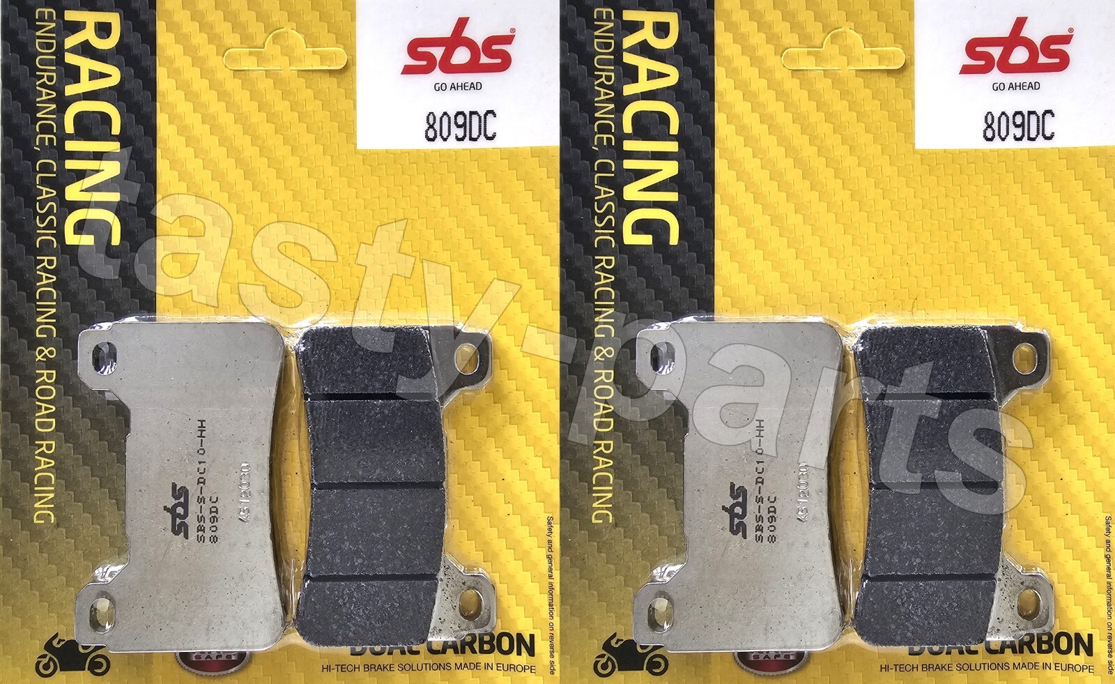 HONDA CBR600RR 2005-2018 SBS Dual Carbon Front Race Brake Pads Pad Set 809DC - Image 20