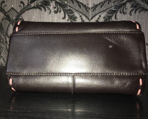 Radley Small Grab Bag Dark Brown With Pink Stitch Detail - 第 4/9 張圖片