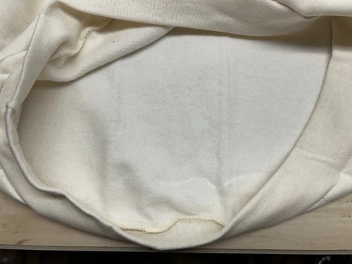 Vtg Fashion Gear Unisex Cream Short Sleeve Fleece Inside Sweatshirt Size: L USA - Picture 7 of 10