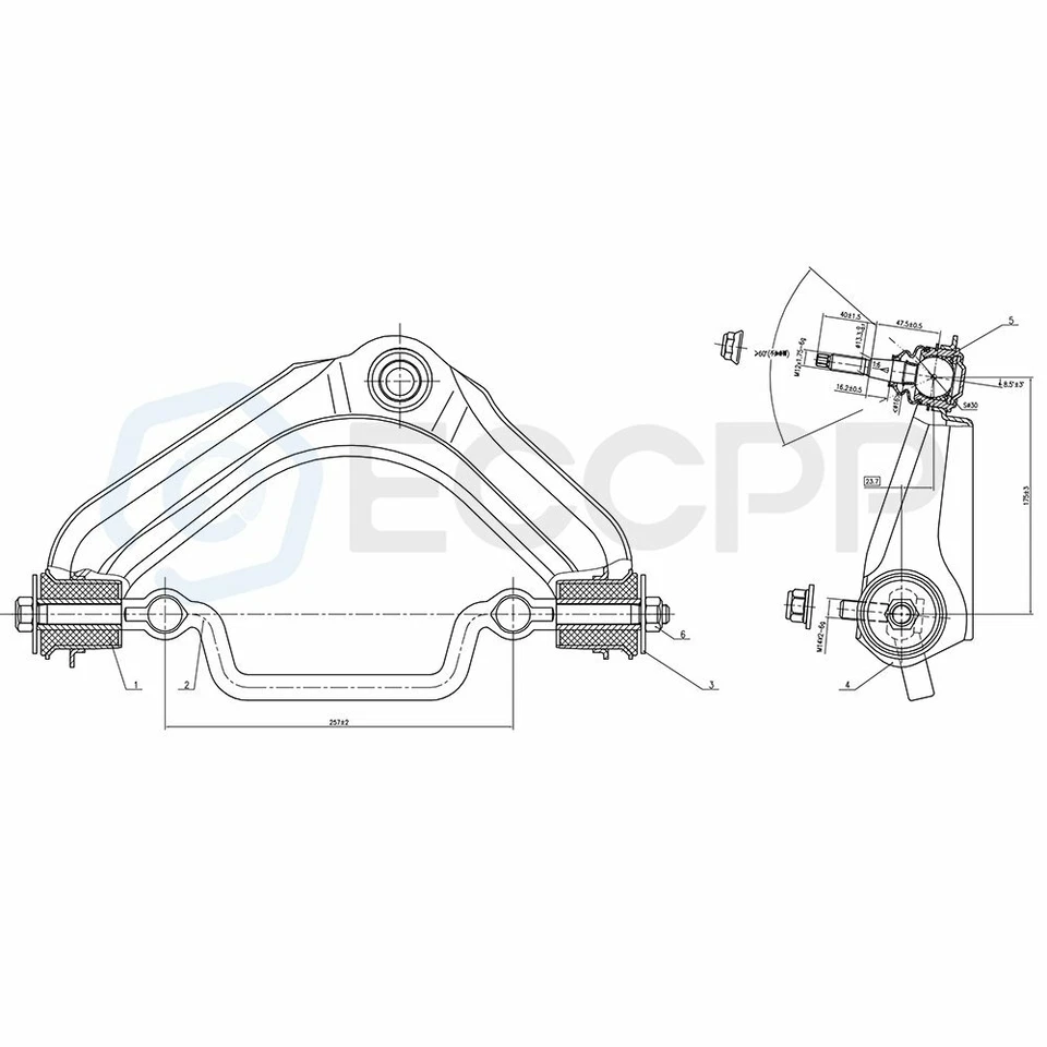 For 2002-2005 Ford Explorer Mountaineer Front Control Arm Sway Bar Kit 10pc 4.6L - Изображение 2 из 4