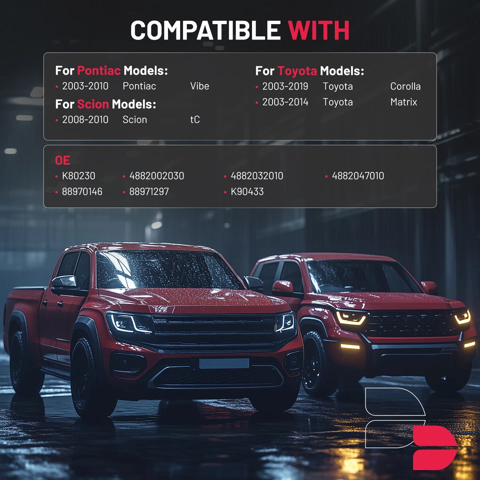 前 Sway 杆端稳定杆链接适用于丰田卡罗拉 Matrix Prius VIbe TC — 第 3/4 张图片