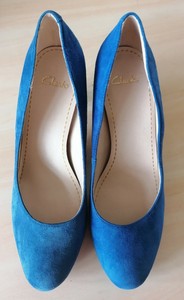 blue suede courts