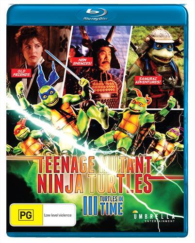Teenage Mutant Ninja Turtles 3-Turtles in Time (Blu-ray, 1992)