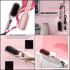 Cepillo de cerámica alisar caliente con doble voltaje automático  para mujeres f