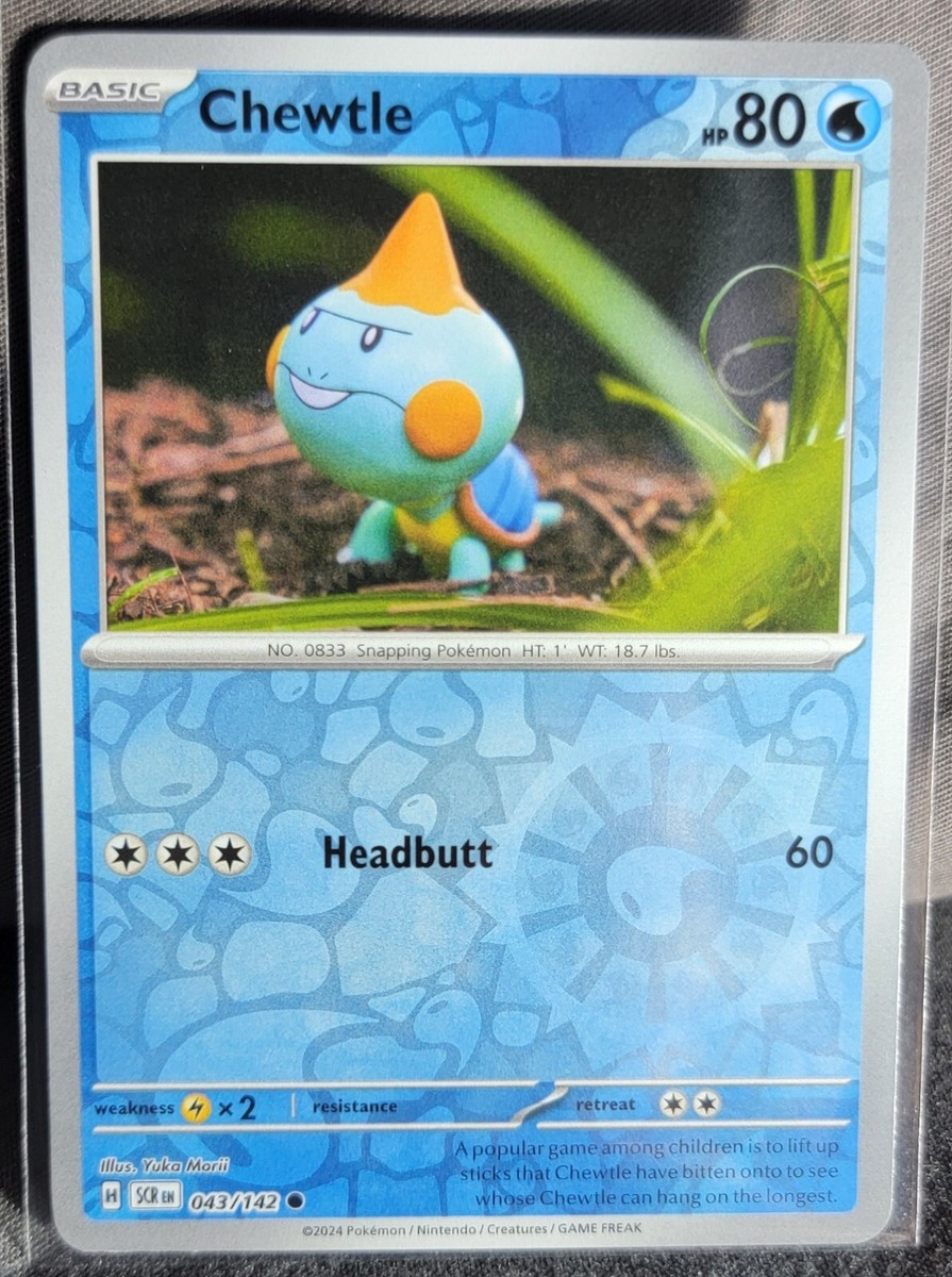 Pokemon TCG Card Chewtle 043/142 S&V Stellar Crown Common Reverse