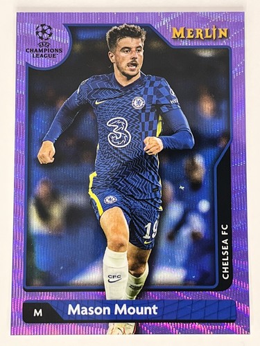 2021 Topps Chrome UEFA Champions League Soccer Purple Mason Mount #77