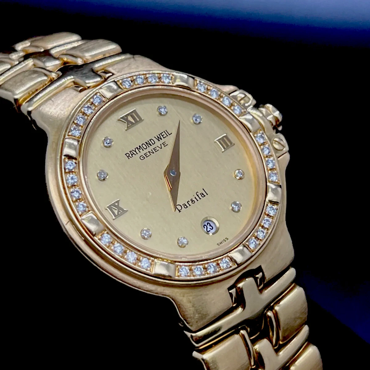 Raymond Weil Parsifal Ladies Watch 18K SOLID Yellow Gold Diamond
