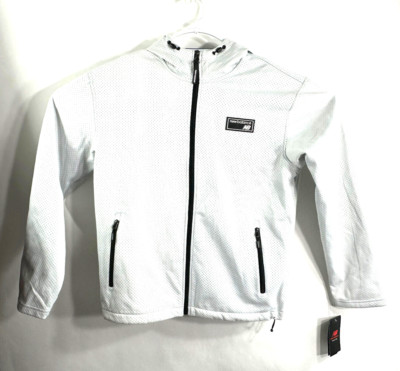 New Balance 4-Way Stretch Softshell Jacket Light Grey Men`s Size M