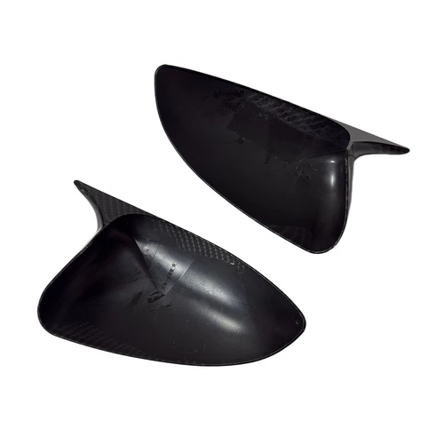 For Chevrolet Aveo/Sonic 2011-2014 Black/Carbon Add-on Side Mirror Cover Cap ABS - Foto 10 di 17