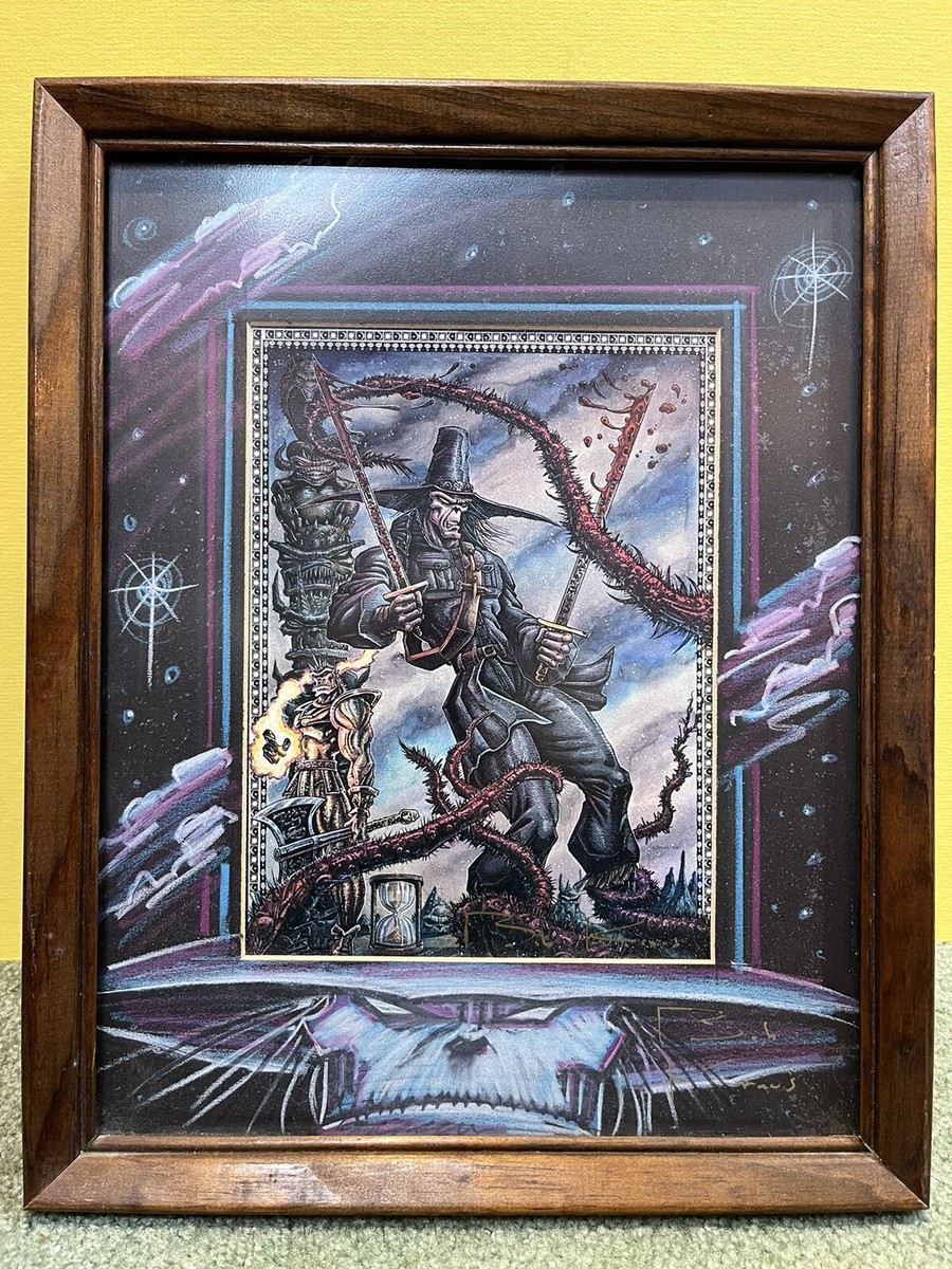 Robert (Bob) Kraus Signed Art Print Sega Game Chakan 14”x11
