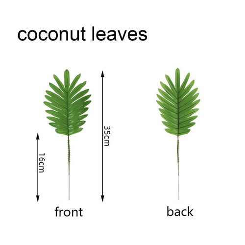 60X Tropical Artificial Palm Leaves Hawaiian Luau Jungle Beach Theme Party Decor - Picture 10 of 24