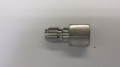 Quick Coupler Female Plug, 3/8'' FPT, Stainless Steel - Pressure Washer Connect