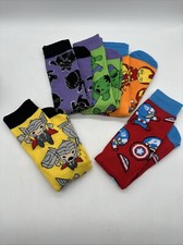 Set Of 5 Marvel Ironman Chibi Allover Print Crew Socks Size 6-12