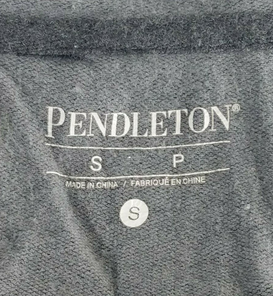 Pendleton gray Aztec lightweight full zip hooded … - image 7