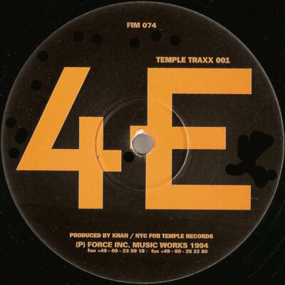 4E - Temple Traxx (12'') (Very Good (VG)) - 2574889926